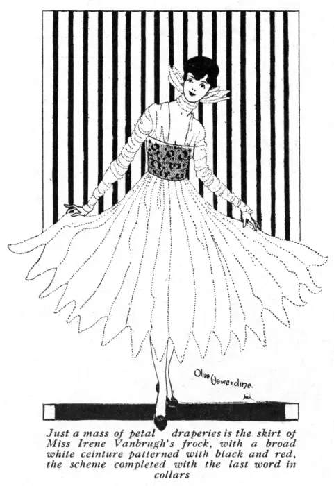 Framed Print : Dress worn by Miss Irene Vanburgh, 1916 Framed Print : Dress worn by Miss Irene Vanburgh, 1916