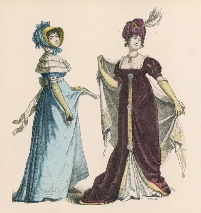 Framed Print : Dresses of 1805 Framed Print : Dresses of 1805