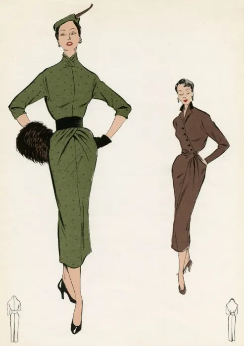 Framed Print : DRESSES 1954