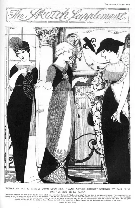 Framed Print : Dresses designed by Paul Iribe for La Rue de la Paix Framed Print : Dresses designed by Paul Iribe for La Rue de la Paix