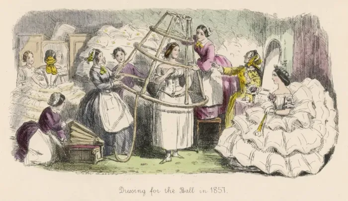Framed Print : Dressing in 1857 Framed Print : Dressing in 1857