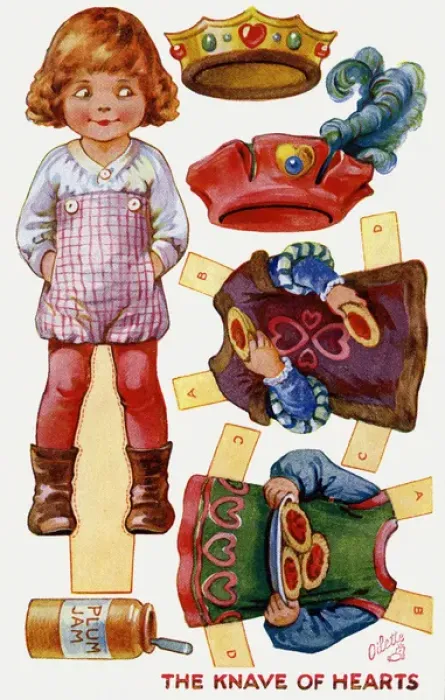 Framed Print : Dressing doll. Knave of Hearts Framed Print : Dressing doll. Knave of Hearts
