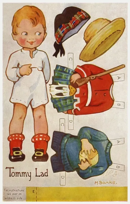 Framed Print : Dressing doll. Tommy Lad Framed Print : Dressing doll. Tommy Lad