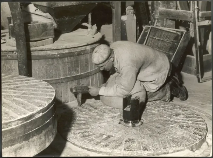 Framed Print : Dressing a Millstone Framed Print : Dressing a Millstone