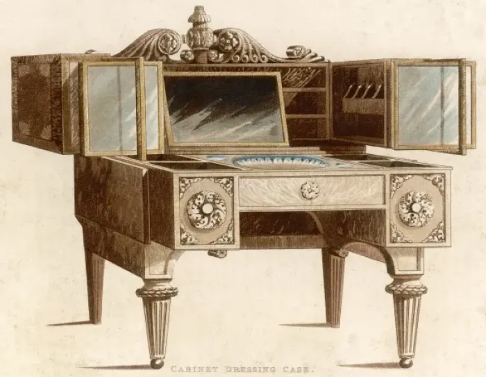 Framed Print : Dressing Table 1826 Framed Print : Dressing Table 1826