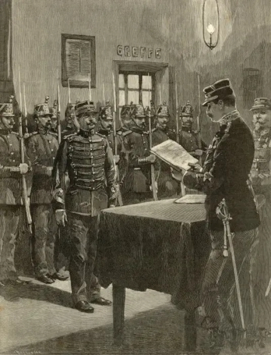 Framed Print : Dreyfus Charged Dec 1894 Framed Print : Dreyfus Charged Dec 1894