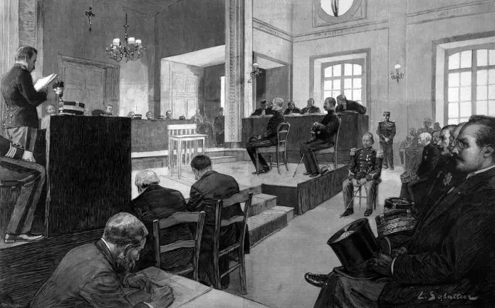 Framed Print : Dreyfus Re-Trial Court Framed Print : Dreyfus Re-Trial Court