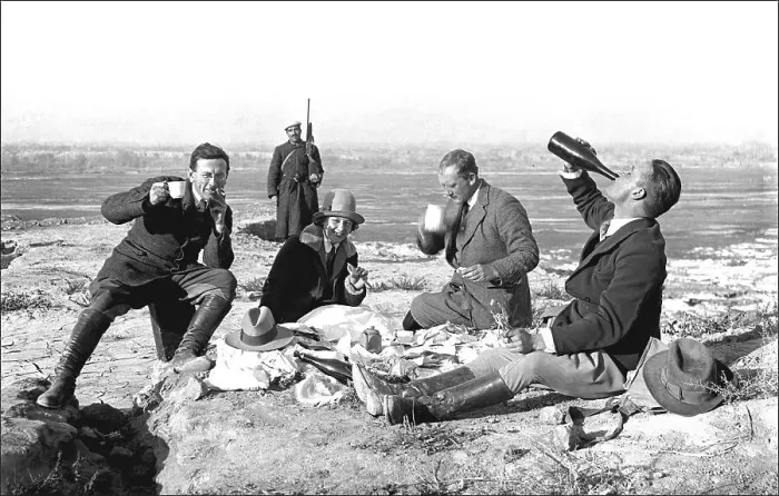 Framed Print : Drinking at a picnic - possibly in Iran Framed Print : Drinking at a picnic - possibly in Iran