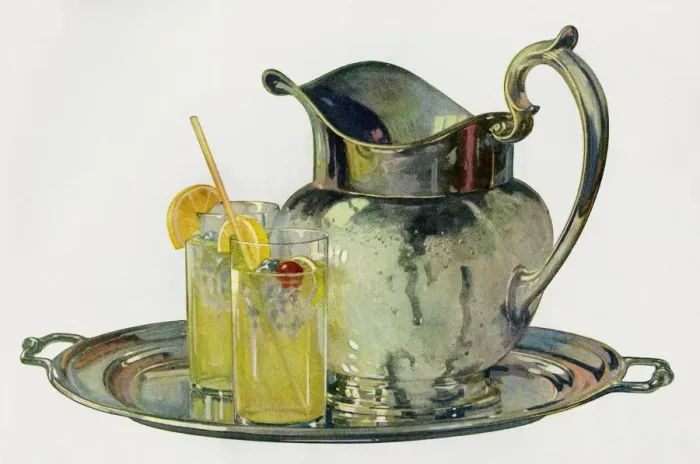 Framed Print : Drinks on a tray Framed Print : Drinks on a tray