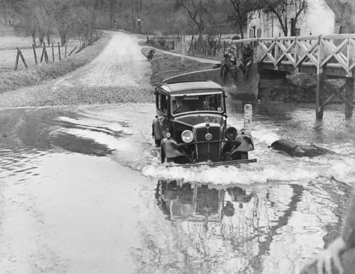 Framed Print : Driving through a Ford Framed Print : Driving through a Ford