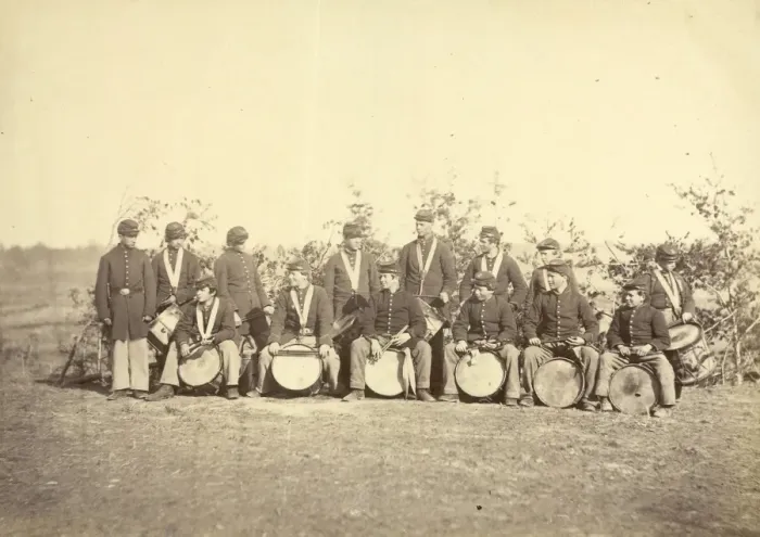Framed Print : Drum Corps of 61st New York Infantry, Falmouth, Va. March Framed Print : Drum Corps of 61st New York Infantry, Falmouth, Va. March
