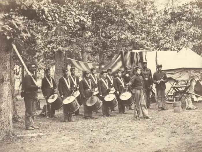 Framed Print : Drum Corps, 93d New York Infantry, Bealton, Va. August, 186 Framed Print : Drum Corps, 93d New York Infantry, Bealton, Va. August, 186