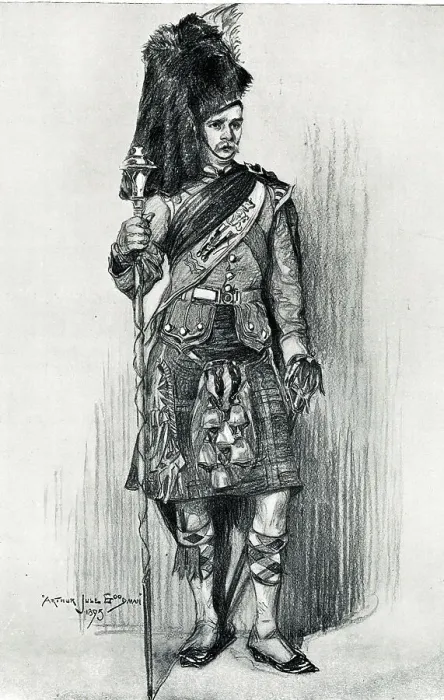Framed Print : Drum Major, Argyll and Sutherland 91st Highlanders Framed Print : Drum Major, Argyll and Sutherland 91st Highlanders