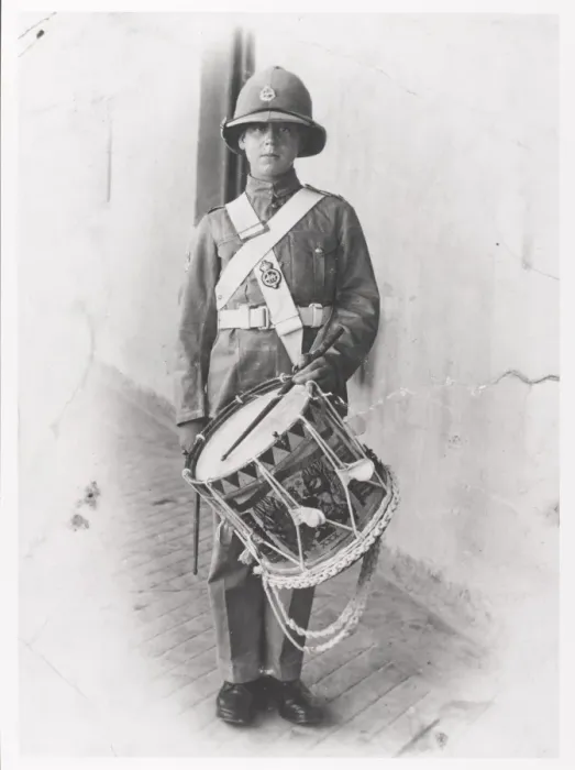 Framed Print : Drummer Boy Claude George Headley Framed Print : Drummer Boy Claude George Headley
