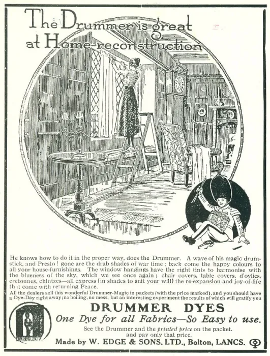 Framed Print : Drummer Dyes Advertisement Framed Print : Drummer Dyes Advertisement