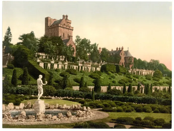 Framed Print : Drummond Castle from S. W. (i. e. Southwest), Scotland Framed Print : Drummond Castle from S. W. (i. e. Southwest), Scotland