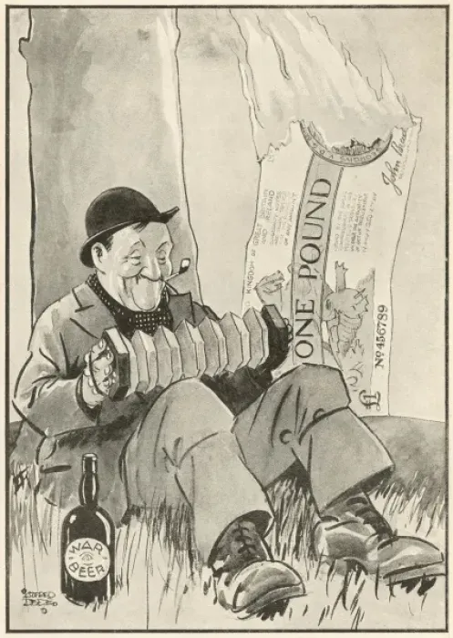 Framed Print : Nero. A rather drunk looking man smoking a pipe Framed Print : Nero. A rather drunk looking man smoking a pipe