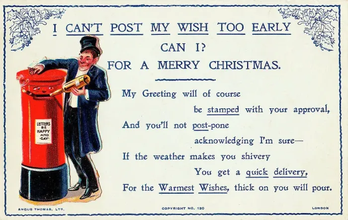 Framed Print : Drunkard and bottle with comic verse on a Christmas card Framed Print : Drunkard and bottle with comic verse on a Christmas card
