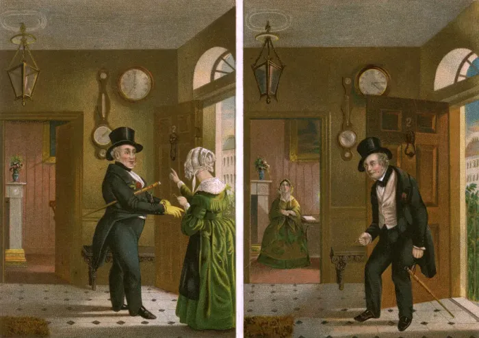 Framed Print : DRUNKEN HUSBAND AT HOME Framed Print : DRUNKEN HUSBAND AT HOME