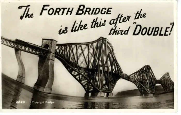 Framed Print : Drunken View, The Forth Bridge, Midlothian Framed Print : Drunken View, The Forth Bridge, Midlothian