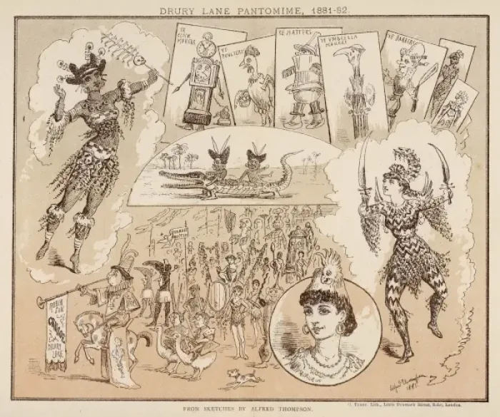 Framed Print : Drury Lane Pantomime Framed Print : Drury Lane Pantomime