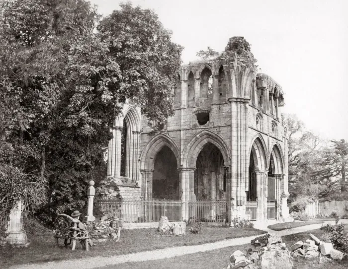 Framed Print : Dryburgh Abbey, near Melrose, Scotland, c. 1870 s Framed Print : Dryburgh Abbey, near Melrose, Scotland, c. 1870 s