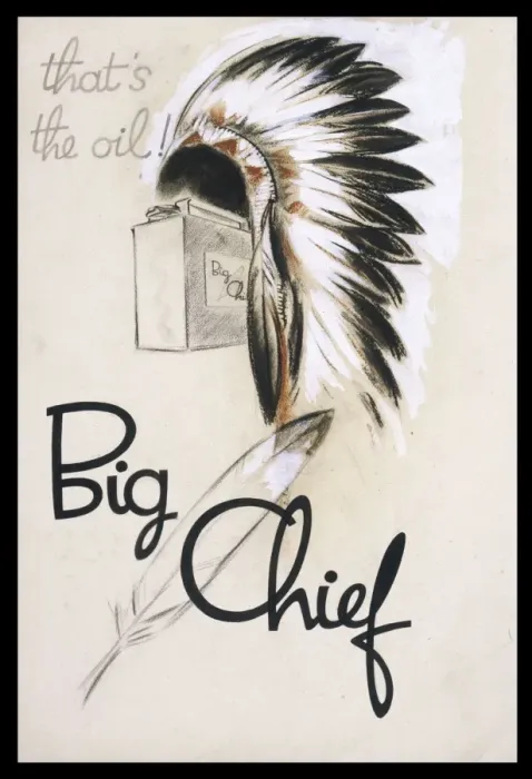 Framed Print : Dryden / Big Chief Oil / 102 Framed Print : Dryden / Big Chief Oil / 102