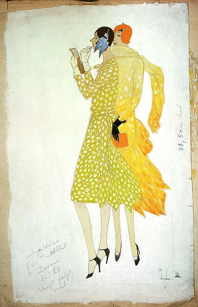 Dryden Die Dame Costume Woman Women Spring 1928