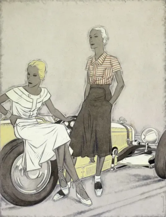 Framed Print : Dryden / Women & Car / 144 Framed Print : Dryden / Women & Car / 144