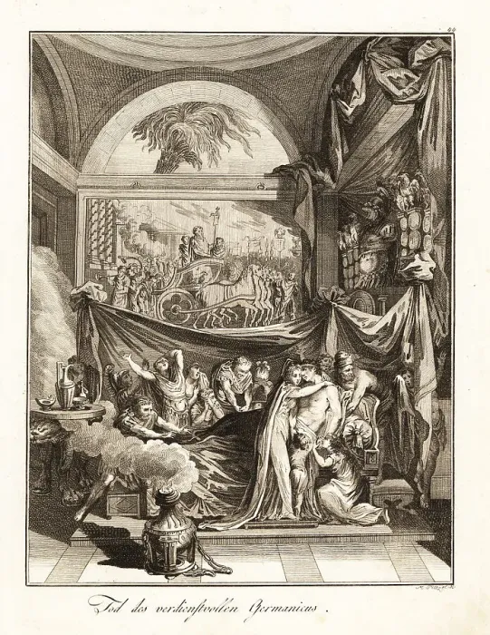 Framed Print : The dubious death of Germanicus Julius Caesar in Seleucia, AD 19 Framed Print : The dubious death of Germanicus Julius Caesar in Seleucia, AD 19