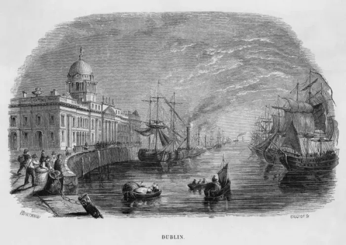 Framed Print : Dublin 1850 Framed Print : Dublin 1850