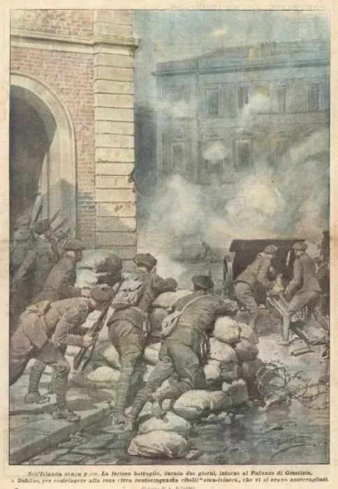 Framed Print : Dublin Battle 1922 Framed Print : Dublin Battle 1922
