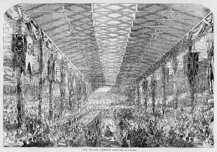 Framed Print : The Dublin Crimean Banquet Framed Print : The Dublin Crimean Banquet