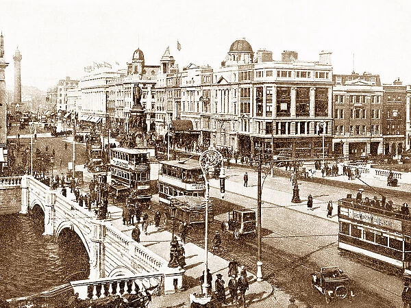 Dublin O'Connell Bridge early 1900s