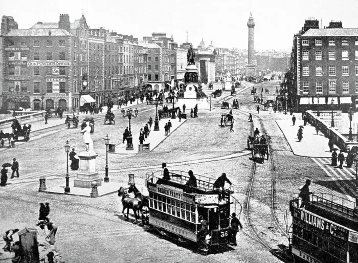 Framed Print : Dublin O'Connell Street Victorian period Framed Print : Dublin O'Connell Street Victorian period