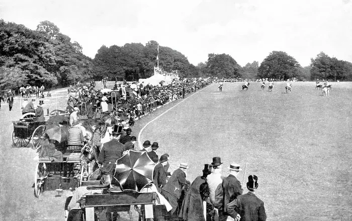 Framed Print : Dublin Pheonix Park Polo Match early 1900s Framed Print : Dublin Pheonix Park Polo Match early 1900s
