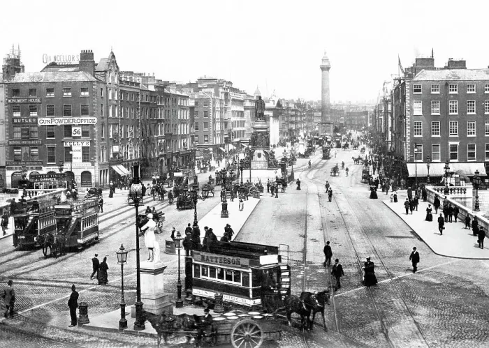 Framed Print : Dublin Sackville Street Victorian period Framed Print : Dublin Sackville Street Victorian period