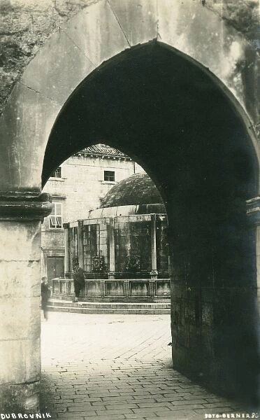 Dubrovnik, Croatia - View through an archway