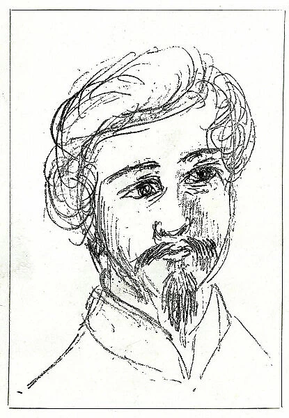 Duc de Persigny, sketched by Napoleon III