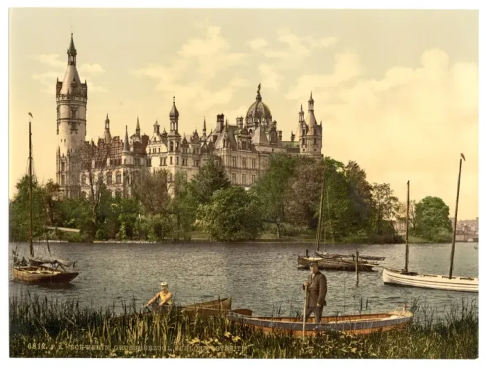 Framed Print : The ducal castle, east side, Schwerin, Mecklenburg-Schwerin Framed Print : The ducal castle, east side, Schwerin, Mecklenburg-Schwerin
