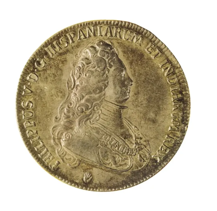 Framed Print : Ducat with the image of Philip V (1703). Coin Framed Print : Ducat with the image of Philip V (1703). Coin