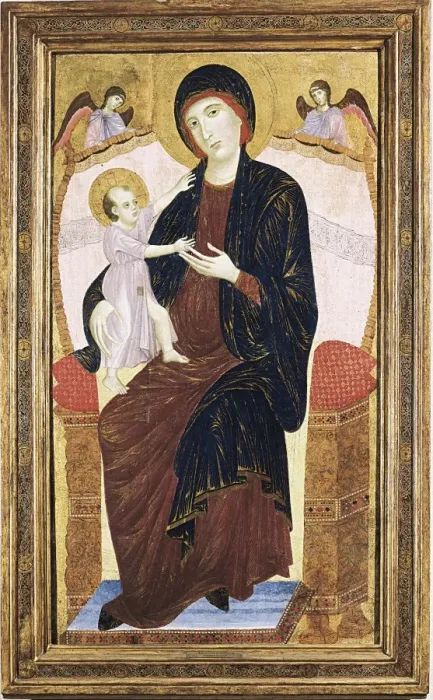 Framed Print : DUCCIO di BUONINSEGNA (1255-1318). Virgin Framed Print : DUCCIO di BUONINSEGNA (1255-1318). Virgin