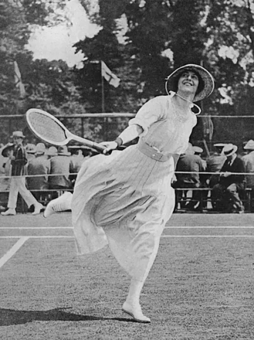 Framed Print : Duchess of Sutherland playing tennis in aid of war charity Framed Print : Duchess of Sutherland playing tennis in aid of war charity