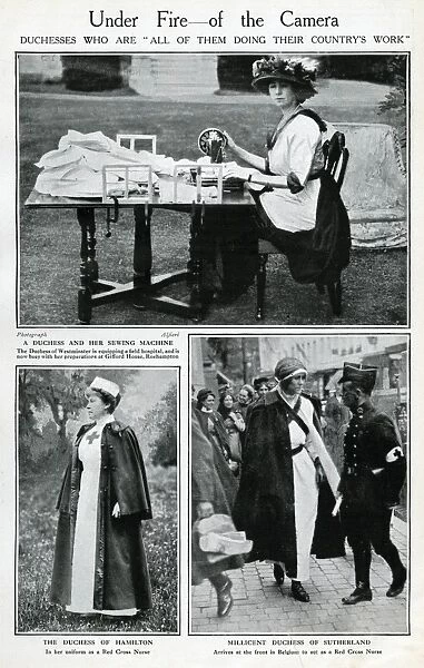 Three duchesses doing war work, WW1