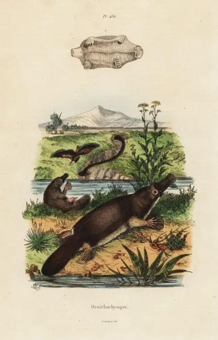 Framed Print : Duck-billed platypus, Ornithorhynchus anatinus Framed Print : Duck-billed platypus, Ornithorhynchus anatinus