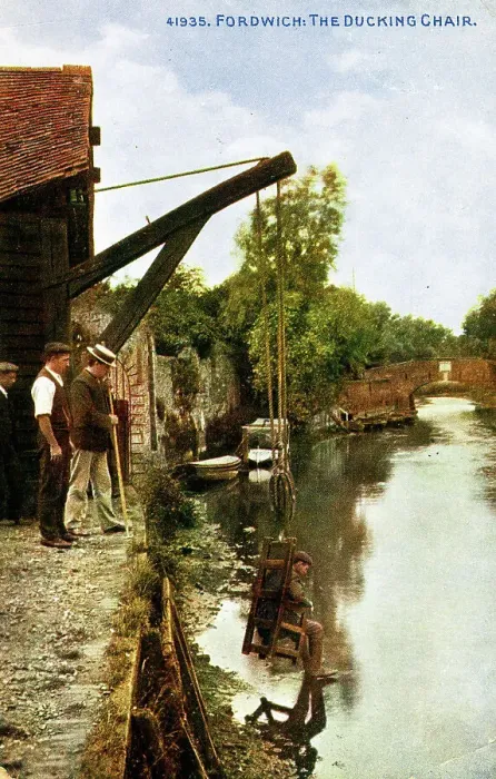 Framed Print : The Ducking Stool, Fordwich, Kent Framed Print : The Ducking Stool, Fordwich, Kent