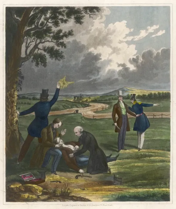 Framed Print : After the Duel Framed Print : After the Duel