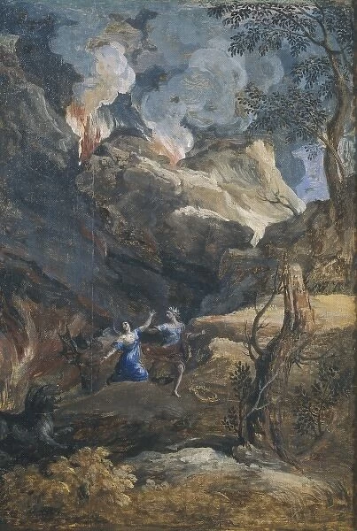 DUGHET, Gaspard (1615-1675). Orpheus and Eurydice