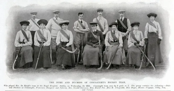 Framed Print : The Duke and Duchess of Connaughts hockey team Framed Print : The Duke and Duchess of Connaughts hockey team