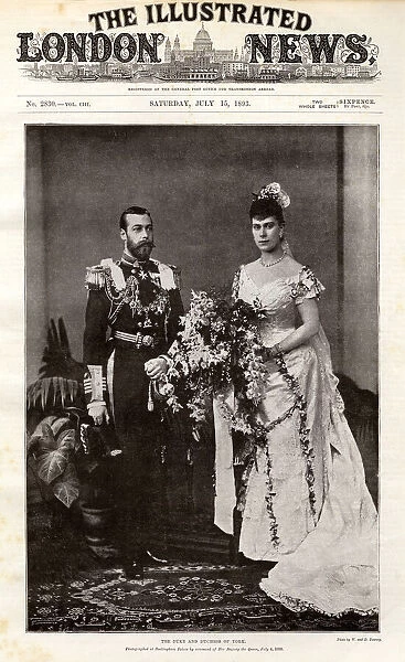 Duke and Duchess of York wedding portrait, 1893